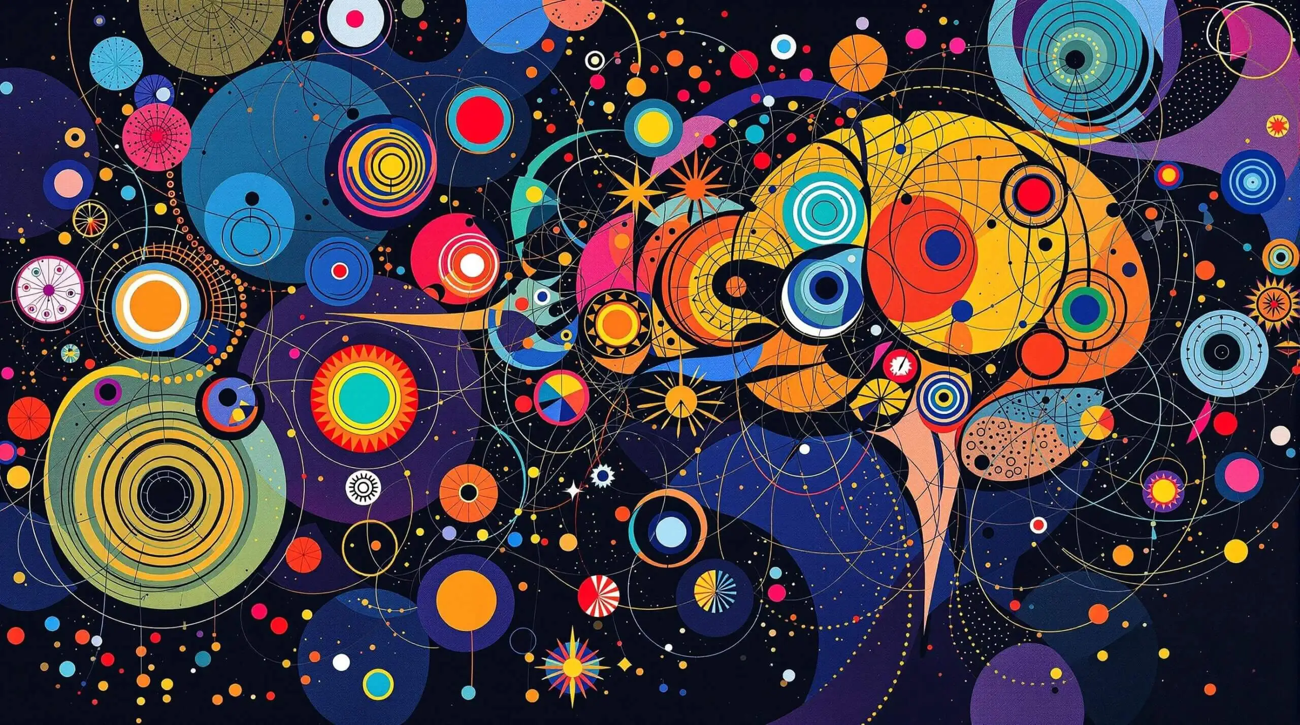 An abstract heart and brain intertwined with shapes, symbolizing erectile dysfunction and health