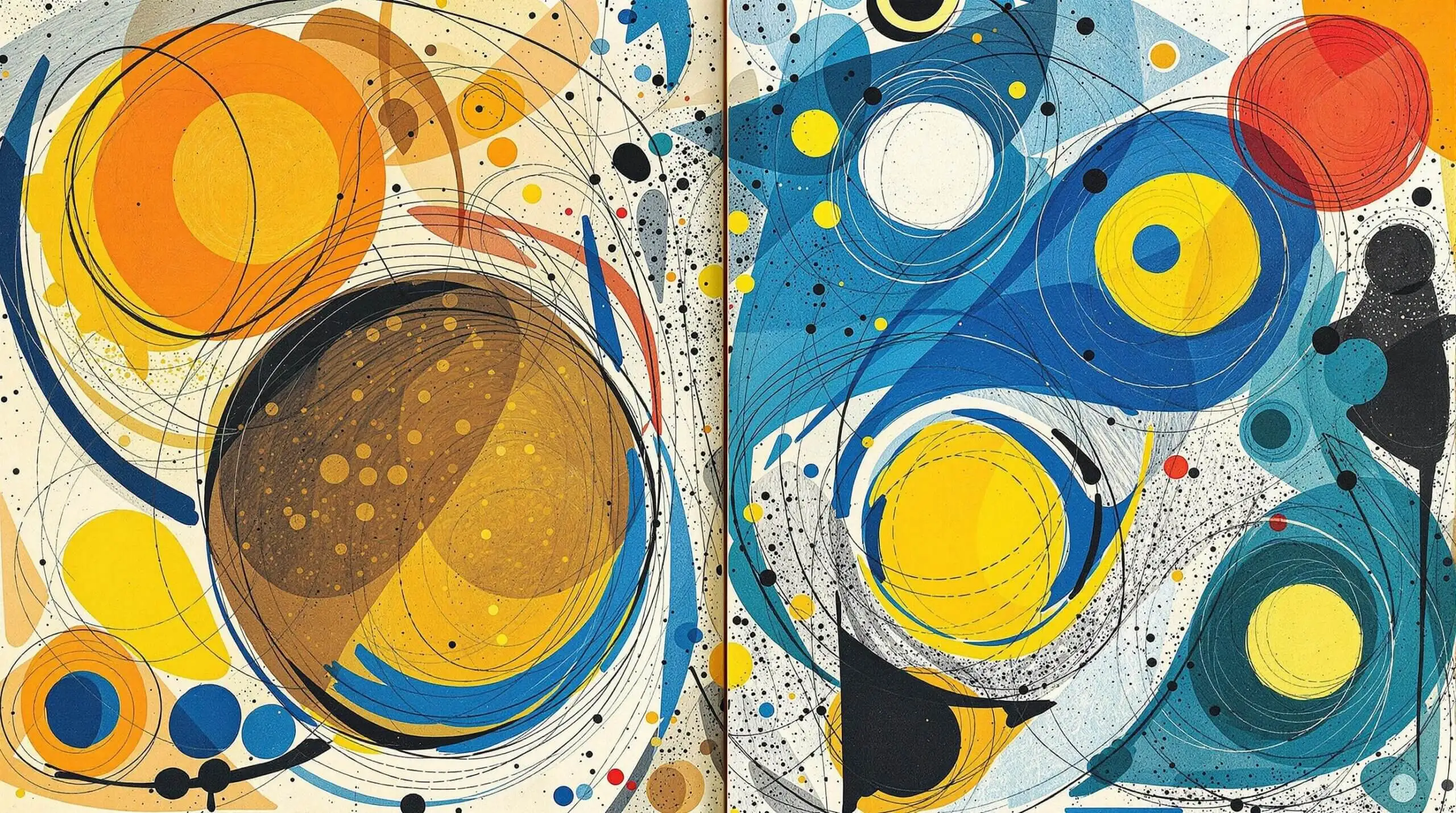 Artistic depiction of a flaxseed surrounded by abstract shapes symbolizing Omega-3 molecules.