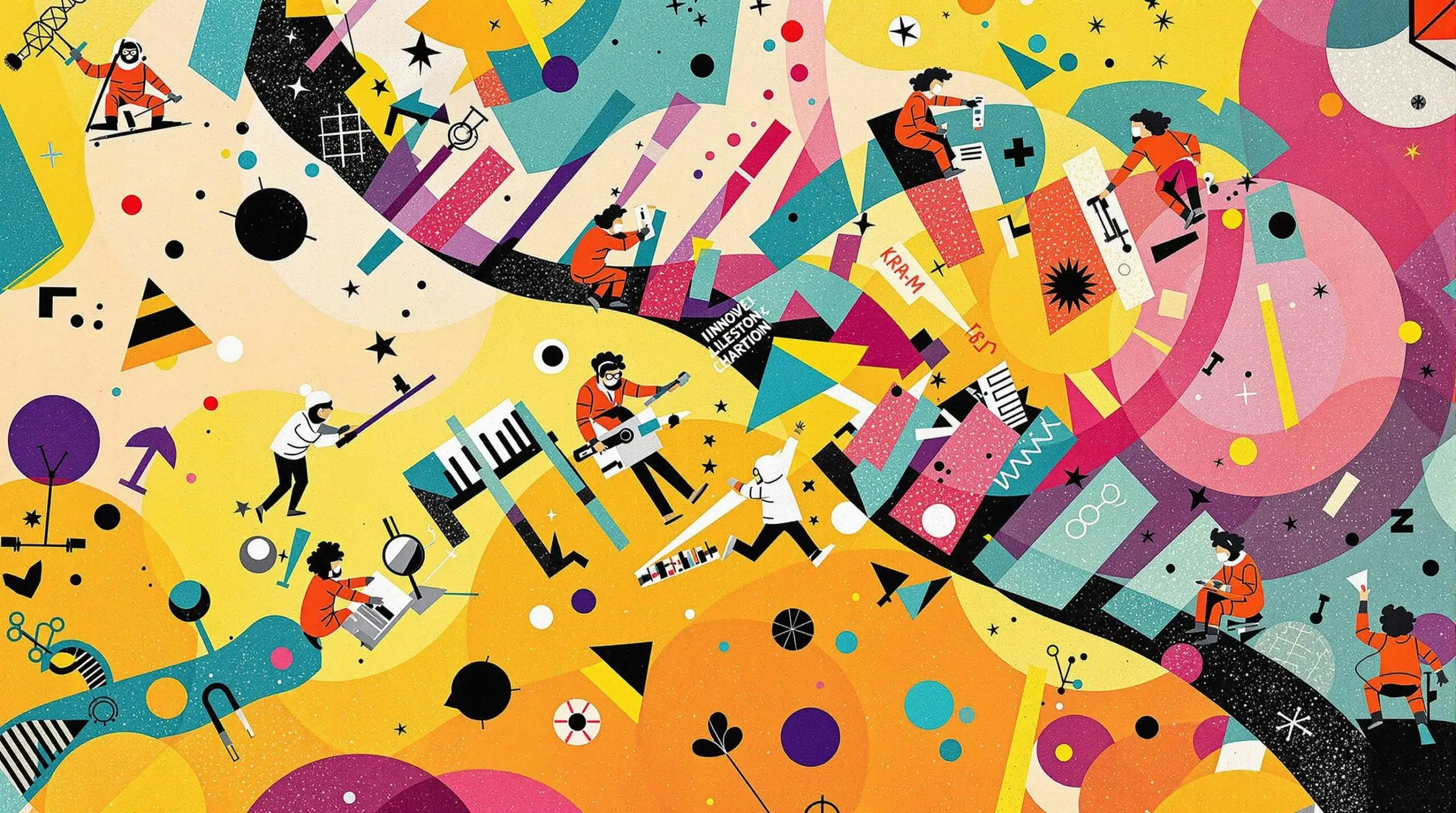 Tiny scientists repairing a giant DNA strand using BPC-157 molecules.