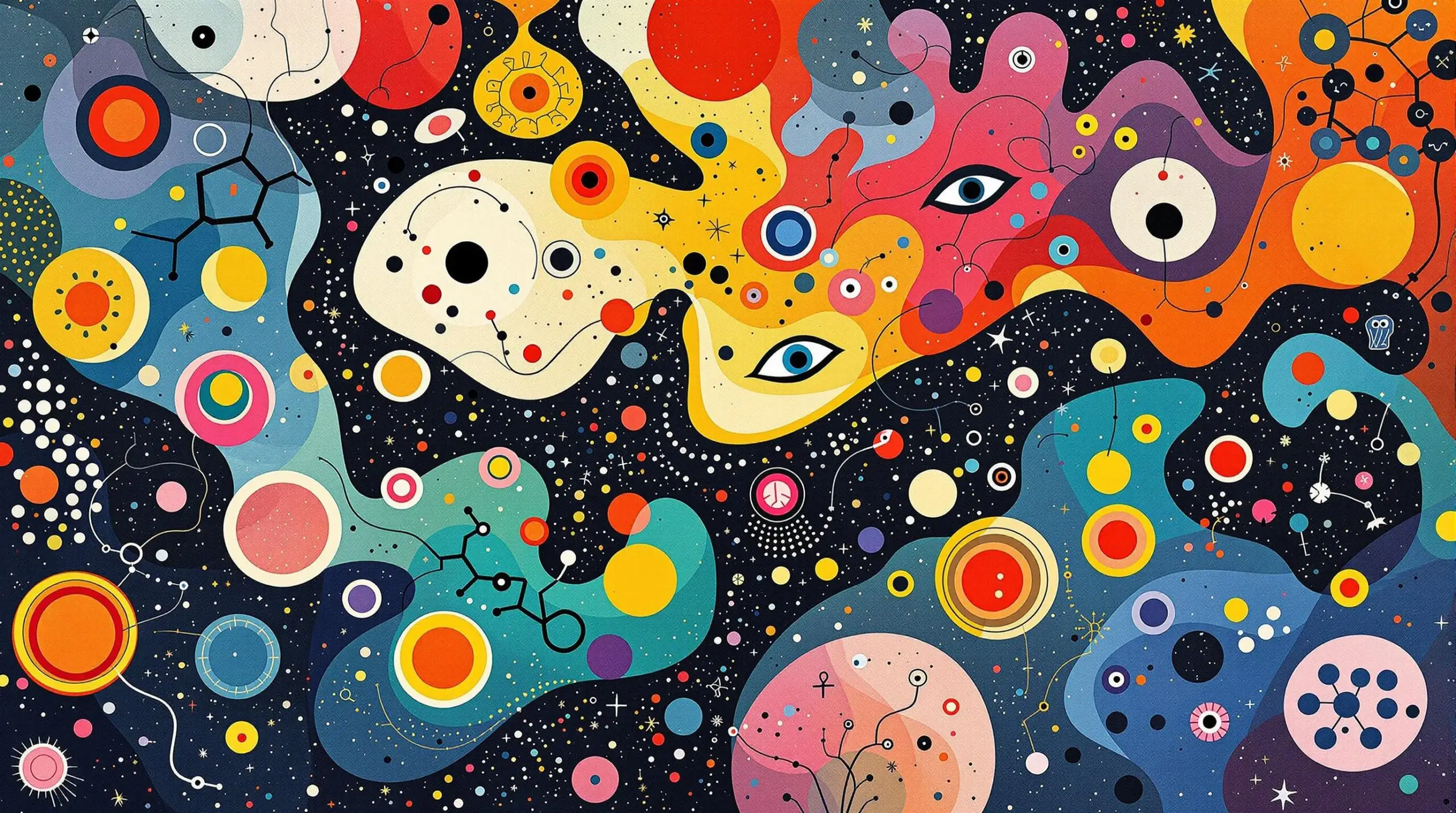 An artistic depiction of a futuristic laboratory with peptide molecules and abstract shapes symbolizing rejuvenation.