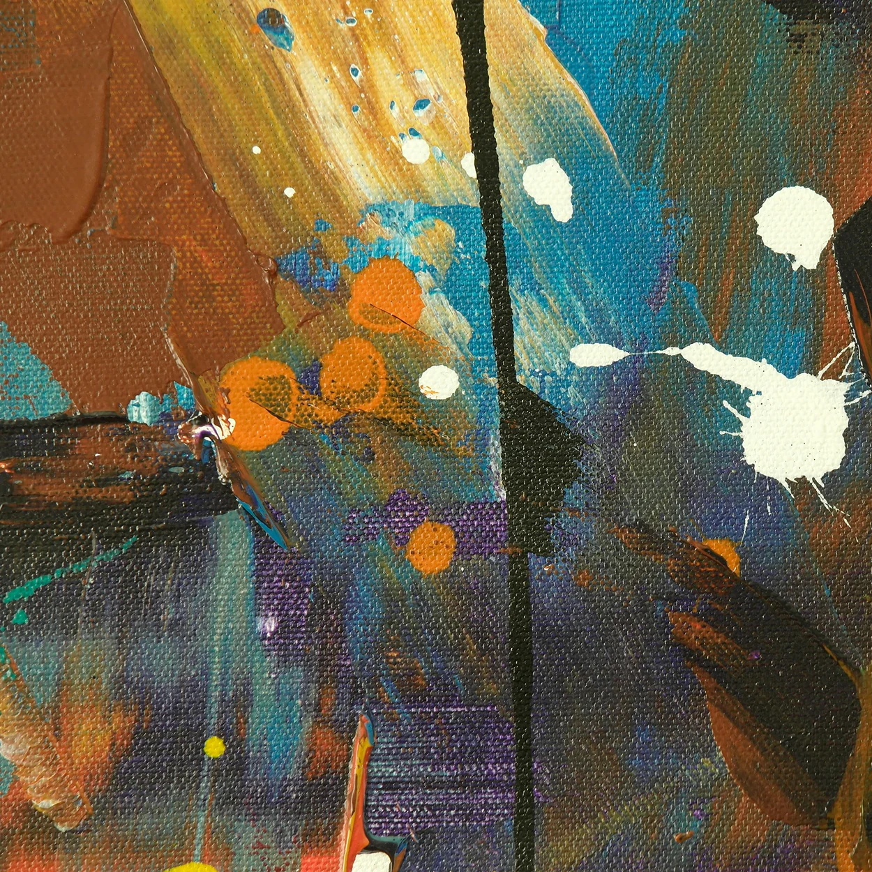 Abstract art representing semaglutide effects on health.